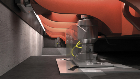 weighbridge load-cell+foundation plates