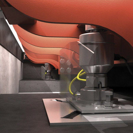 weighbridge load-cell+foundation plates